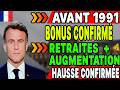 🚨 Pension increase confirmed The French government raising pensions for those who worked before 1991