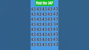 Find 👉 34 🧛❤️💋 #quiz #quiztime #iqtest #find #gkquestion #challenge
