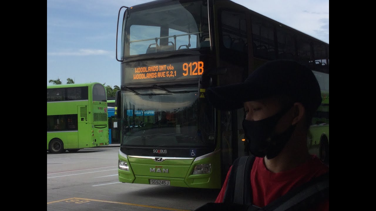 SMRT Bus Service 912B [SG6245J]: W'lands Temp Int → W'lands Train ...
