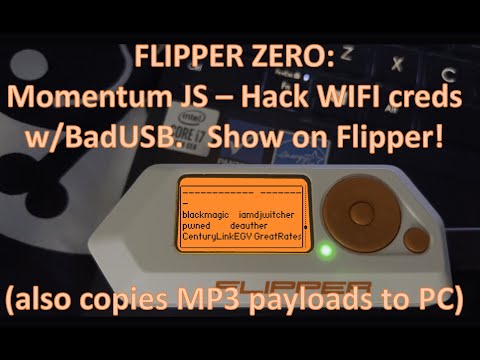 [111] FlipperZero: BadUSB JavaScript (deploys payloads+show exfil data on Flipper)