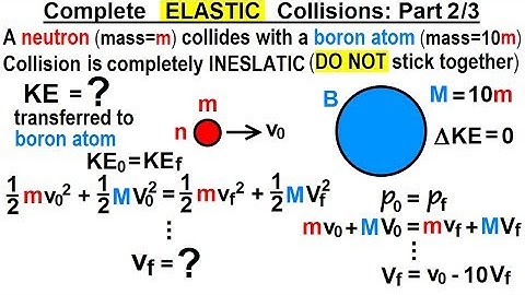 Physics - Test Your Knowledge: Momentum (4 of 20) Completely ELASTIC Collision: Part 2/3