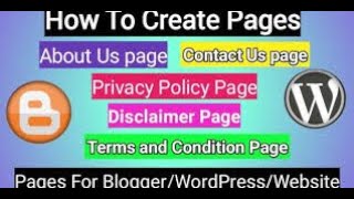 how to create pages in blogger I add tab links I change the menu I making pages I changing the menu