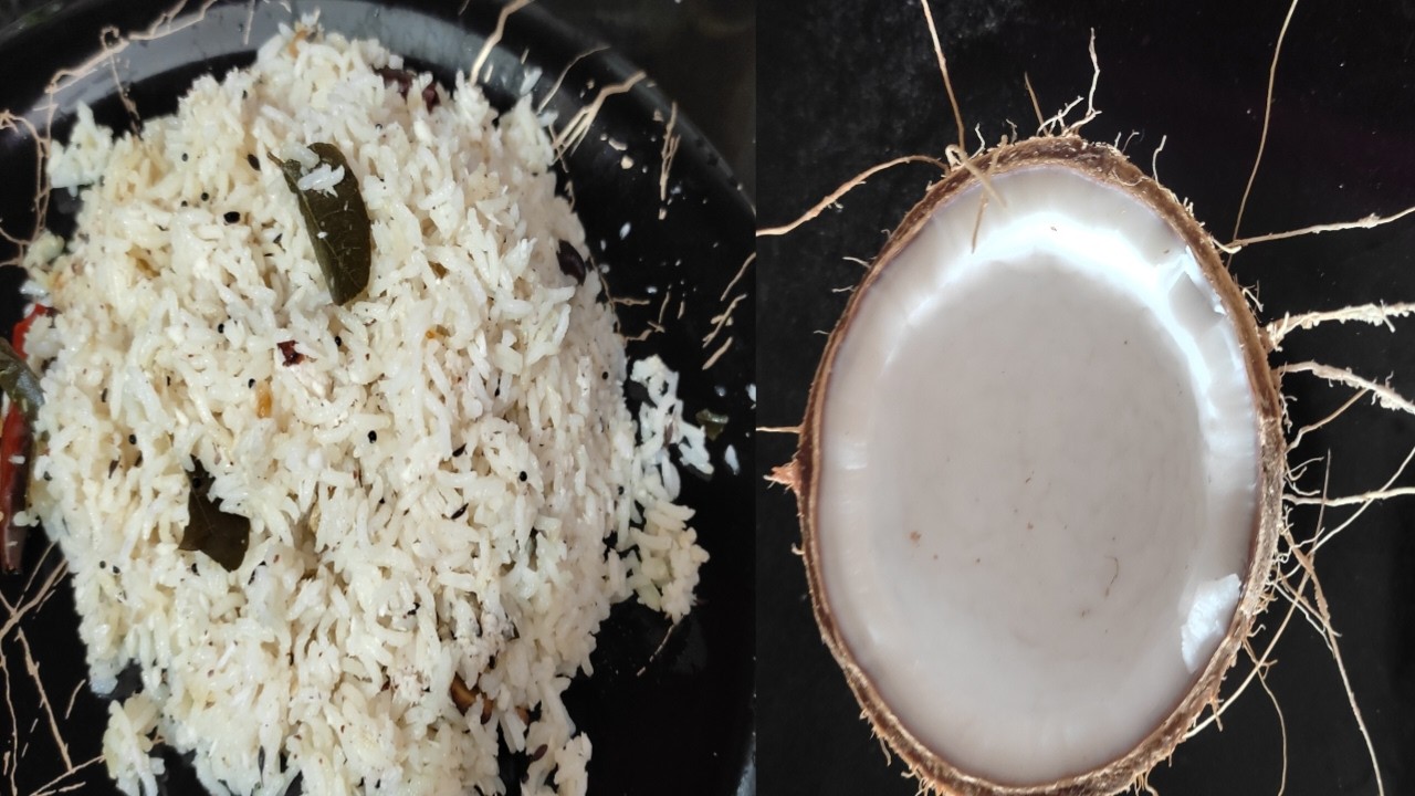 పచ్చి కొబ్బరి ఉంటే చాలు ఈ రైస్ చాలా రుచిగా చేసుకోవచ్చు అలాగే కర్రీ తో అవసరం లేకుండా ఈ రైస్ తినొచ్చు|