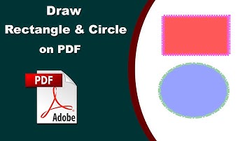 How to Draw Rectangle and Circle on PDF with Adobe Acrobat Pro 2020