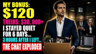 My Bonus Was $120. My Coworkers Got $30,000+ So I Waited 6 Days and Walked Away