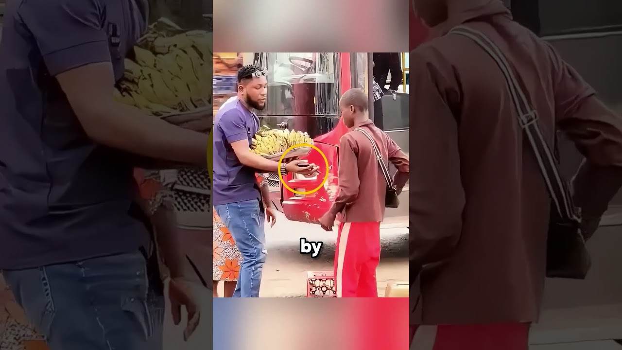 This man surprised a boy selling bananas ❤️🥹
