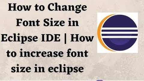 Increase font size in eclipse || core java|| text size || eclipse IDE