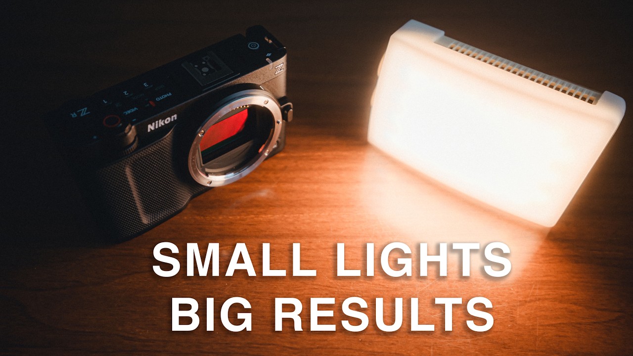 Тесты освещения Nikon ZR с использованием вспышки Zhiyun M40SE