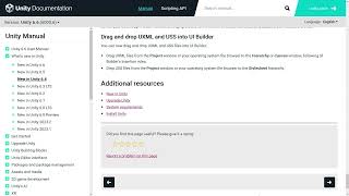 New In Unity 6.4: UI Toolkit: Drag and drop UXML and USS into UI Builder