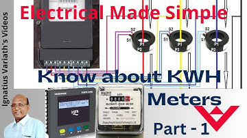Kilowatt Hour Meter Wiring | Know about KWH Meter | Electrical Made Simple | Part - 1
