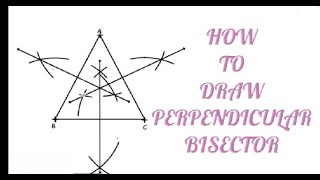 HOW TO DRAW PERPENDICULAR BISECTOR | GEOMETRICAL CONSTRUCTIONS