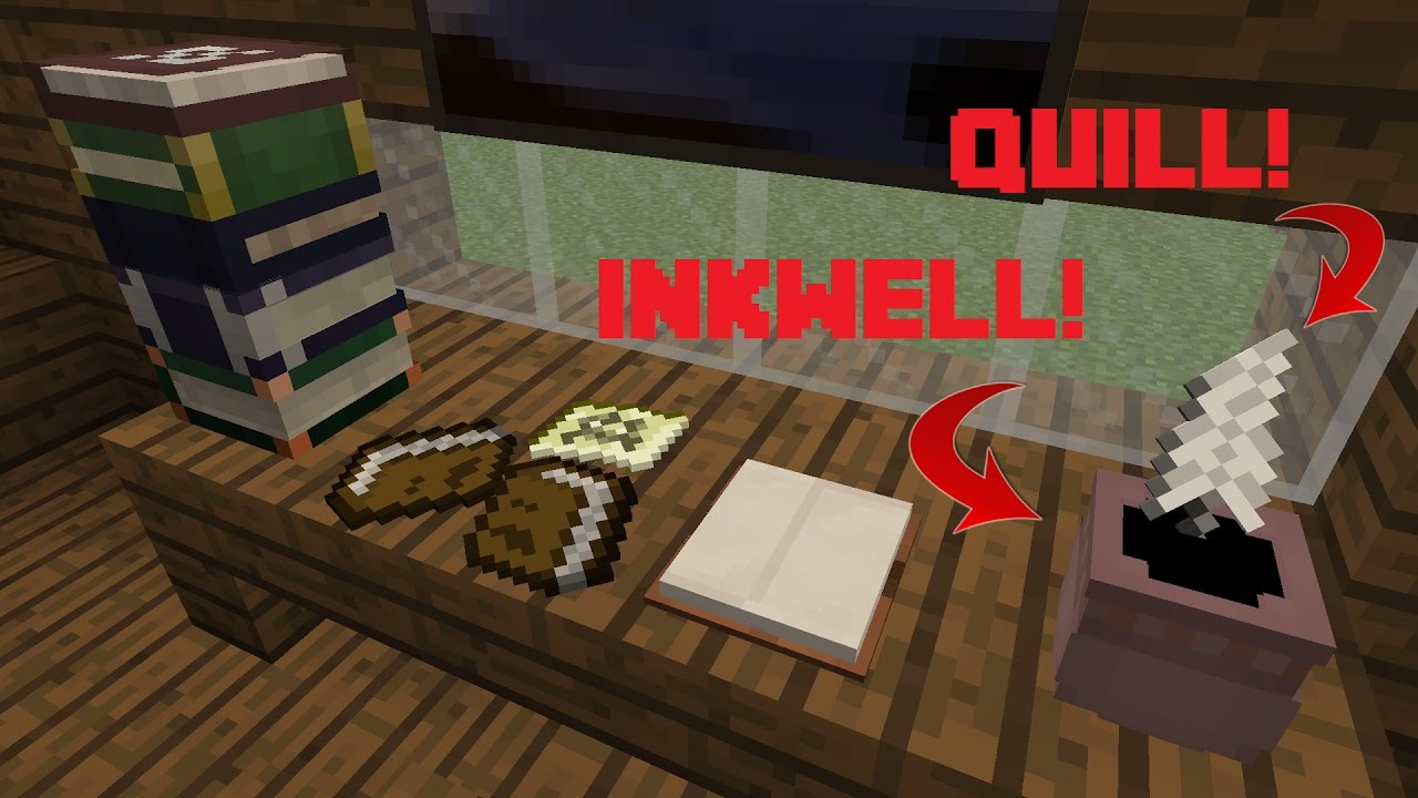 Minecraft How To Make A Vintage Study Desk Youtube