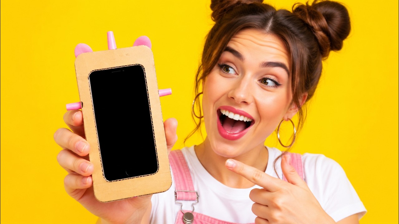 AWESOME!😻 My Mom Made Me DIY PHONE😻 Cheap DIY Phone Hacks Made of ...