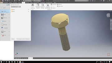 Cara Membuat Baut di Autodesk Inventor