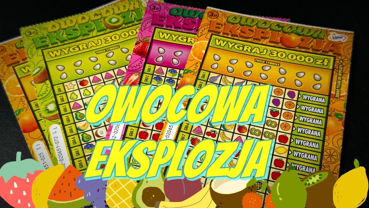 ZDRAPKI 💣🍊🍉OWOCOWA EKSPLOZJA 🍎🍐 NAJWIĘKSZA SZANSA NA GŁÓWNĄ WYGRANĄ💣💰 #zdrapki #lotto #wygrana