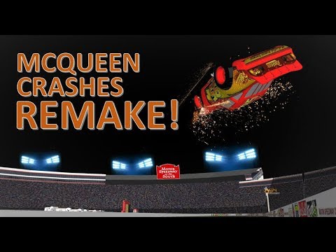 McQueen's Career Ending Crash - Sketchup Animation