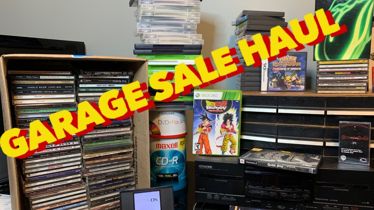 Garage Sale Overload - CD's, PS2, PS3, XBox 360, Nintendo DS, Cassettes