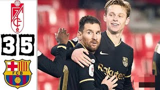 Granada vs Barcelona 3-5 All Goals and Extended Highlights HD