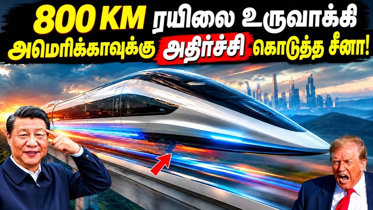 ⁣சீனாவின் 800 KM/H பறக்கும் ரயில்: இதன் பின்னால் இருக்கும் அதிர்ச்சி ரகசியம் என்ன?