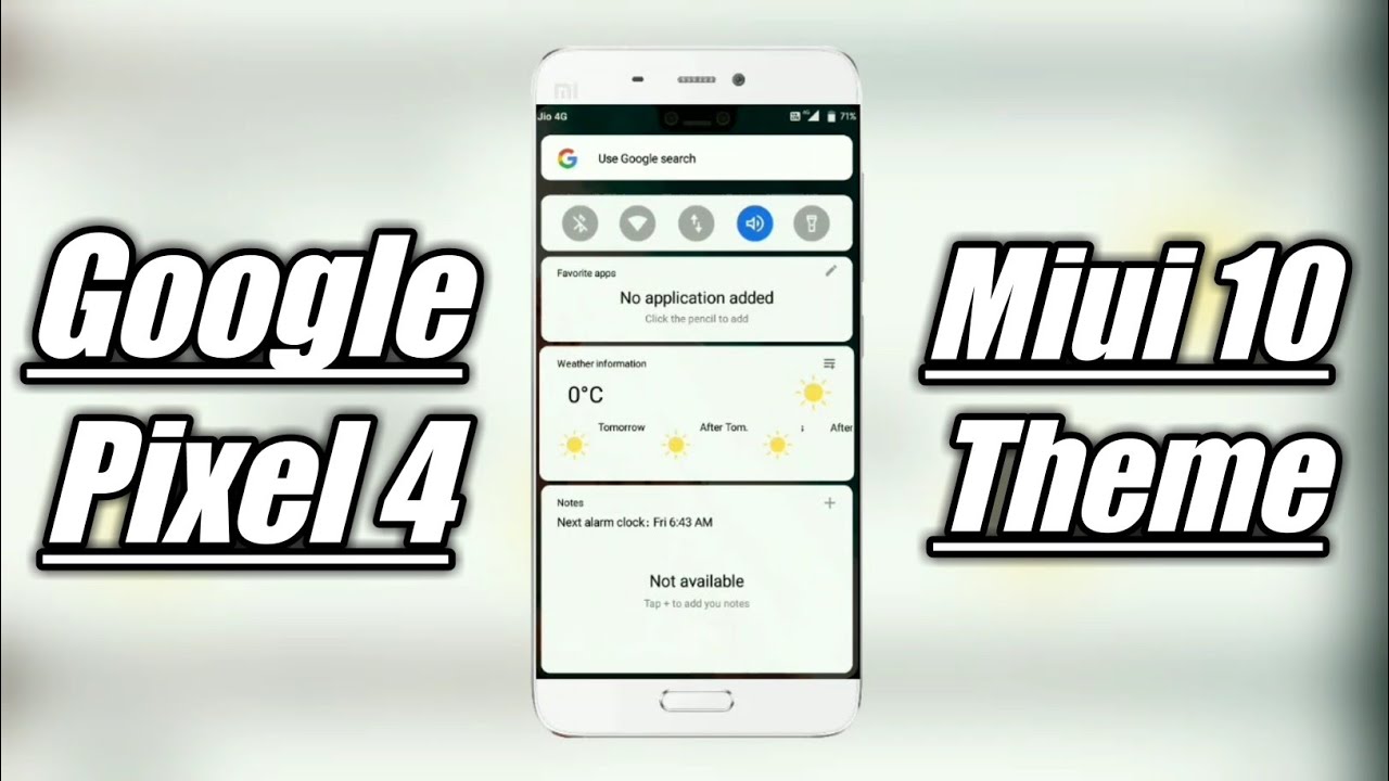Google Pixel 4 Theme Miui 10