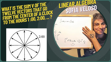 1.1.13 What is the sum V of the twelve vectors that go from the center of a clock to the hours?