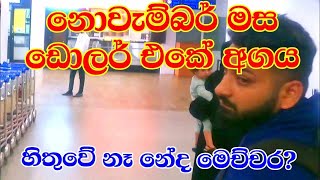 What will be the USD rate in Sri Lanka month of November 2023 l Foreign exchange rates in Sri Lanka