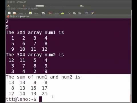 Working With 2D Arrays - Urdu