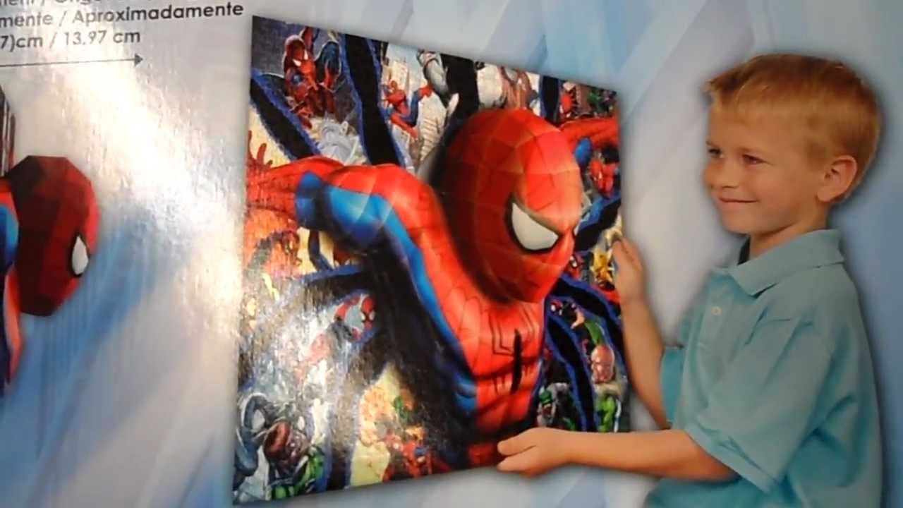 SPIDERMAN NEW WALL 3D BREAKTHROUGH PUZZLE BY MEGA PUZZLES 