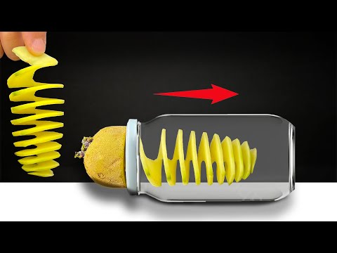 Spiral Patates Kesici Yapımı - Yaylı Patates Makinesi