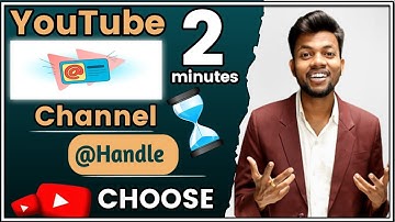 Jaldi Karo Youtube Handle Feature Aa Gaya Wow | How To Choose Your Youtube Handle 2022