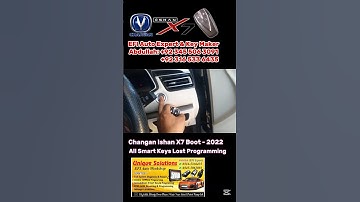 Changan Oshan X7 2022 Smart Key Programming