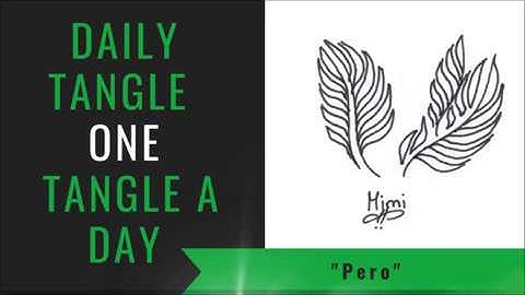 Daily Tangle -  Pero  |How to draw...|
