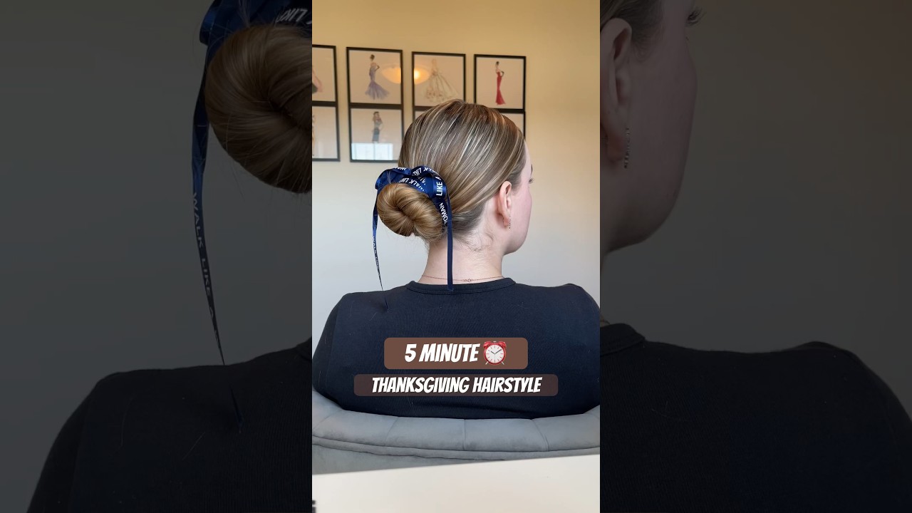 EASY & FAST THANKSGIVING HAIRSTYLE 