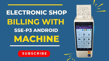 Electronic Shop Billing Machine | Touch + Keypad POS Solution | Shree Shyam Handheld #electronic