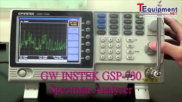 Instek GSP-730 Experiment 1: Basic operation of a spectrum analyzer