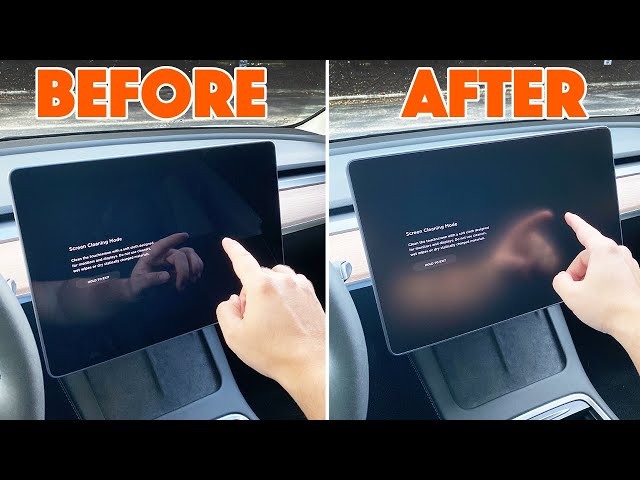 Screen Protector for Model 3&Y 15 Dashboard, 1 Minute Installation with Auto-Alignment Tool Matte