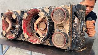 Restoration a truly unique portable sound system - The most perfect restoration you've ever seen