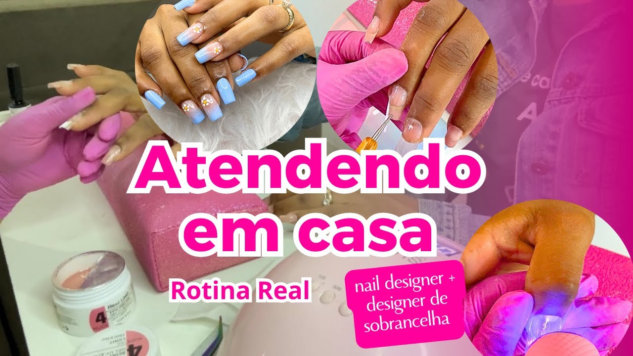 Mostrei um atendimento 😍 Video realzão | mundo nail | Marquei uma sobrancelha