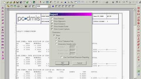 PC-DMIS: Short video showing how to switch between old style text report and new style