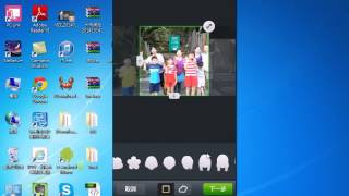 2014102006 使用 Line Camera 將照片製作拼貼效果 可做調整版型、或手繪拼貼