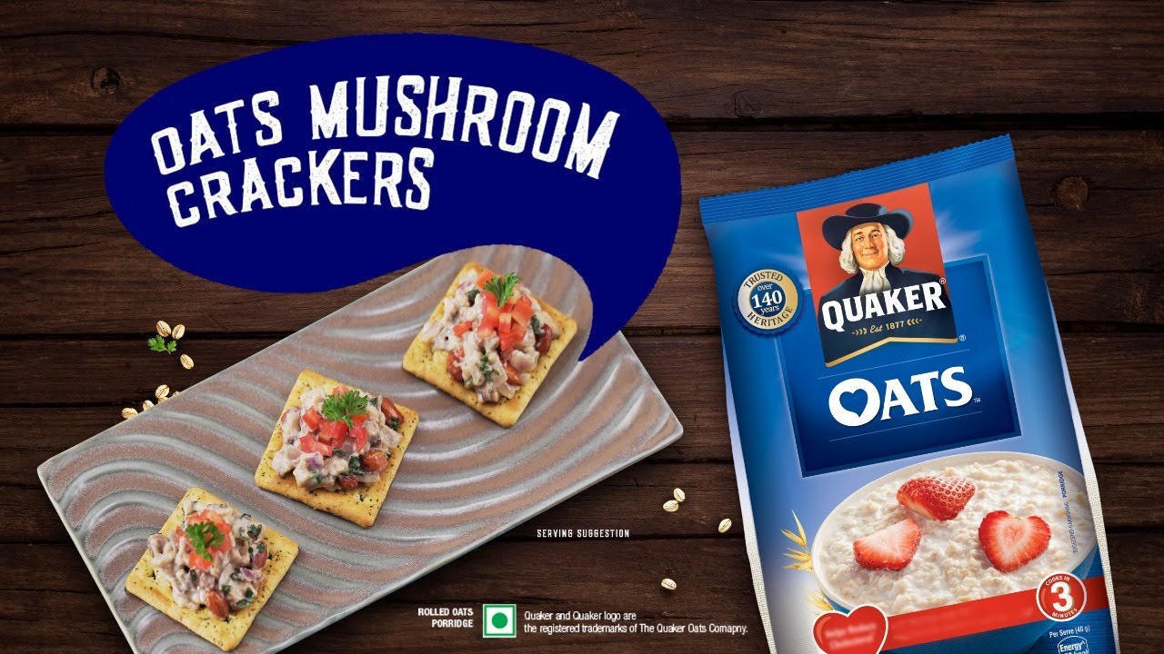 Oats Crackers Oats Mushroom Crackers Quaker Oats YouTube