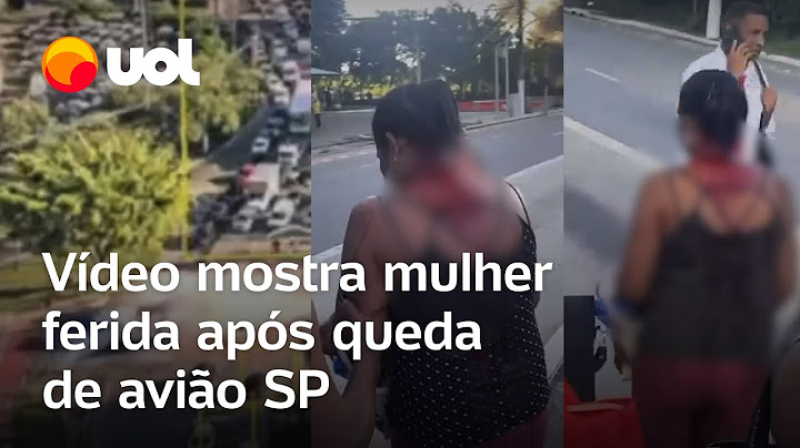 Avião cai na Barra Funda: vídeo mostra mulher ferida após queda de avião em avenida de SP