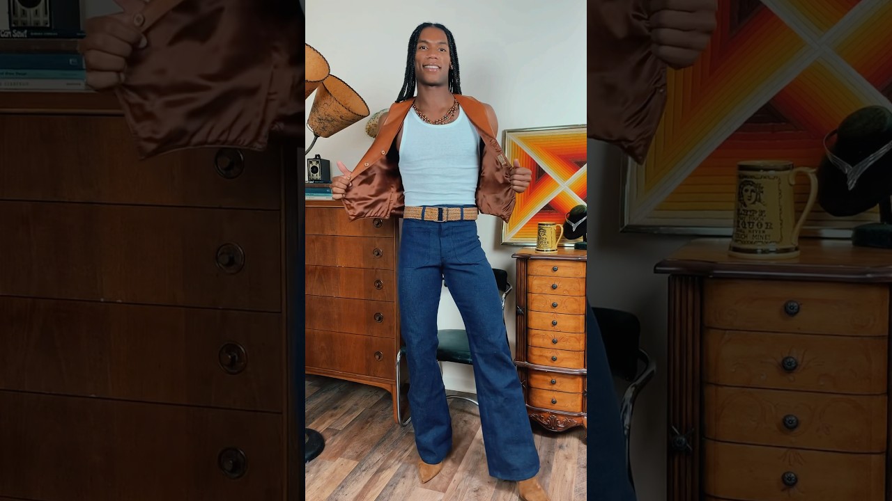 Styling some 1970s dead stock vintage denim! 