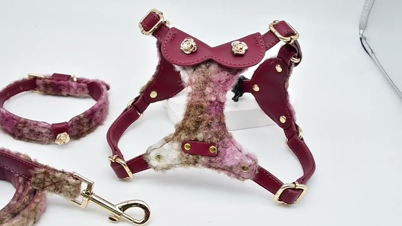 Factory New! Burgundy Plush Pet Set for Winter 🐾