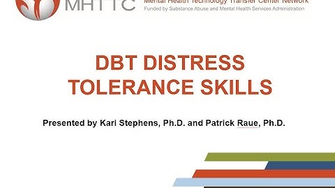 Brief Behavioral Skills: DBT Distress Tolerance Skills