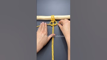 Tutorial 5 Nudos básicos que todo principiante de macramé debe conocer 😱👩🏻‍🏫🧶 | #macrame