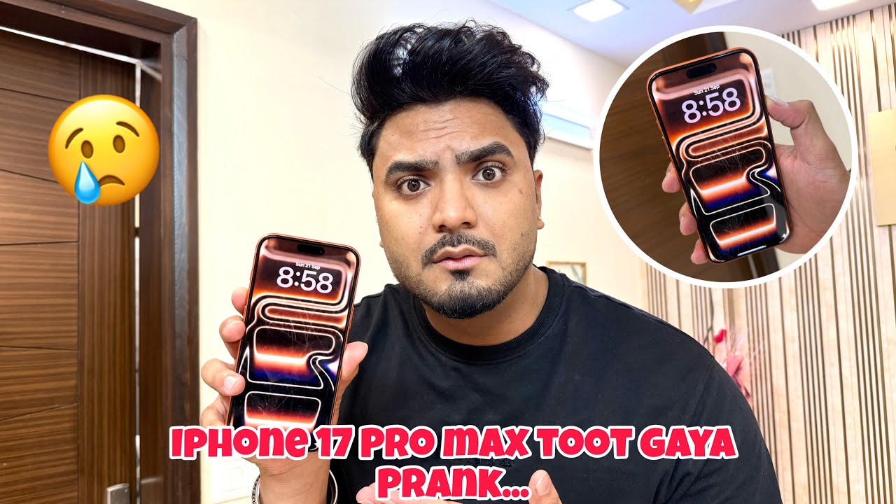 New IPhone 17 Pro Max Toot gaya 😨 Prank Gone Wrong 😩