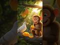 बंदर और कबूतर ने लगाया आम कापेड़😃#shorts #ytshorts #trending #sun cartoon video
