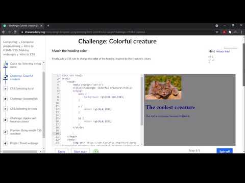 Challenge Colorful Creature Khan Academy