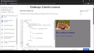 Challenge Colorful Creature Khan Academy